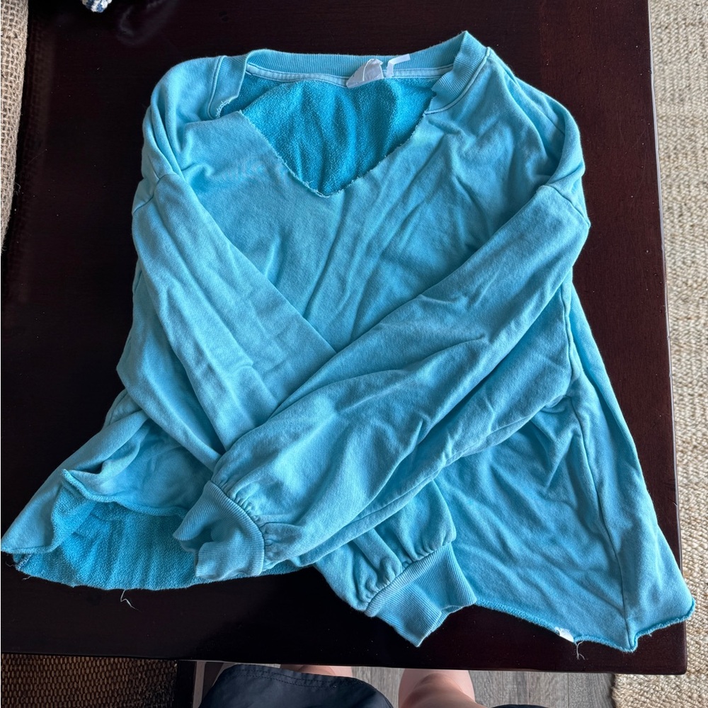 Light Blue V-Neck Sweater